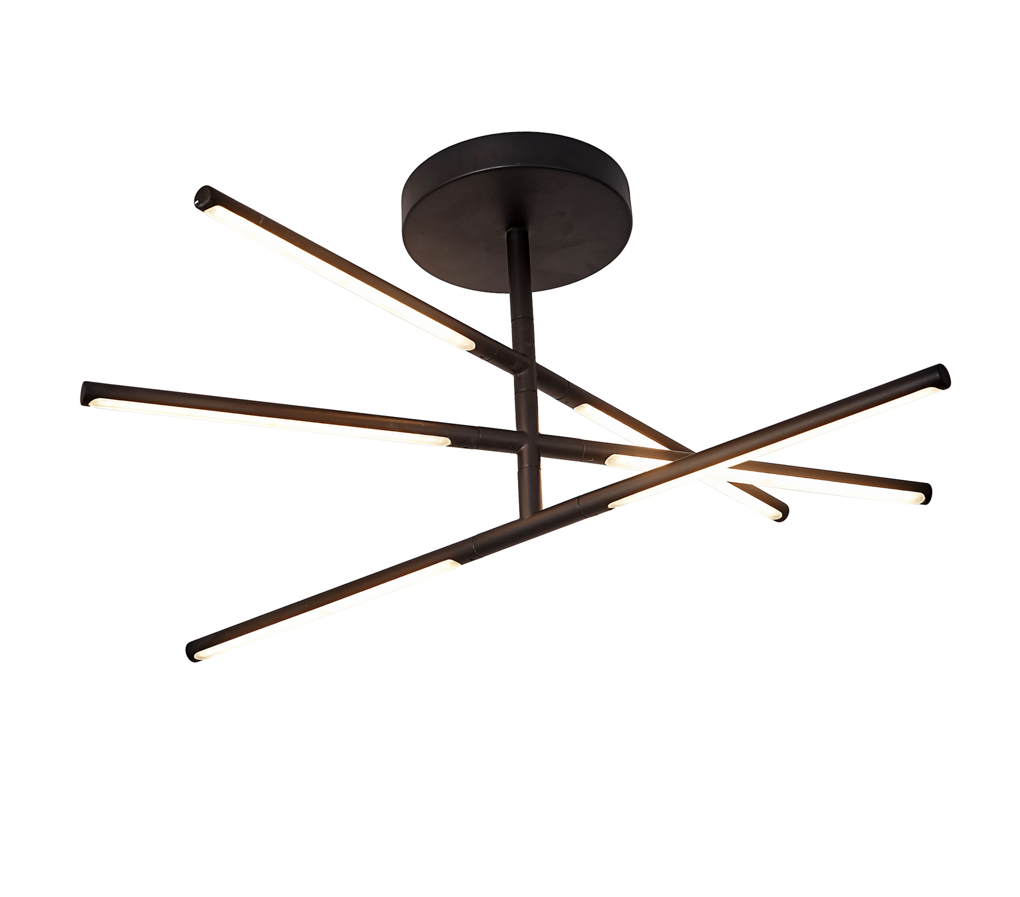 Torch Sand Black Ceiling Lights Mantra Fusion Semi Flush Fittings